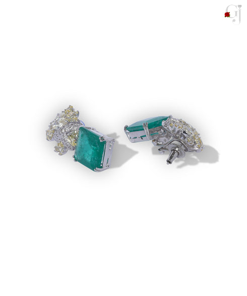 SILVER GREEN DANGLERS